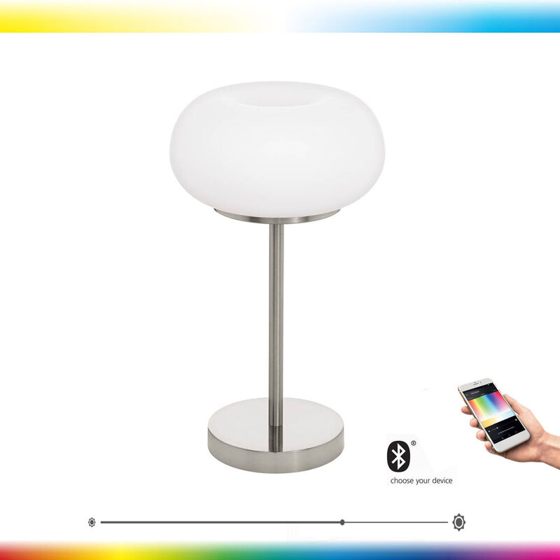 lampada da tavolo Optica C bianco H: 47.5 media: 27,5 centimetri  interruttore cavo 2700-6500K con funzione Connect