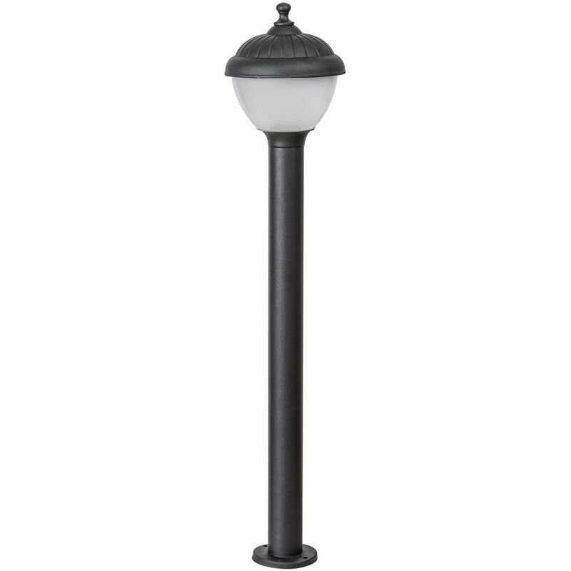 Piantana Led Da Giardino Con Portalampada E27 (max 40w) In Acciaio  Inossidabile H: 800mm Colore Nero Ip44