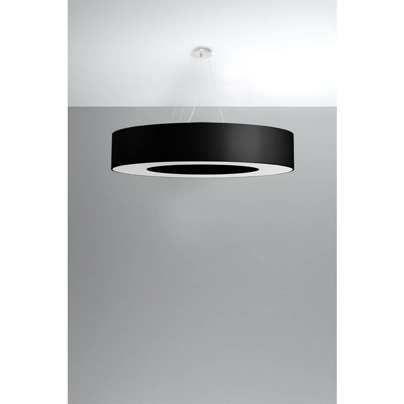 Lampada a sospensione SATURNO 90 nero L: 90, B: 90, H: 110, E27, dimmerabile