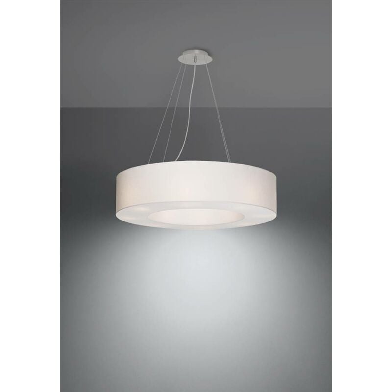 Lampada a sospensione SATURNO 70 bianco L: 70, B: 70, H: 110, E27,  dimmerabile