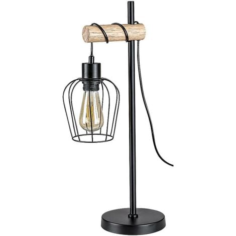 Lampada da tavolo Fabian Black E27 1x max 40w L: 180 cm B: 25.5 cm H