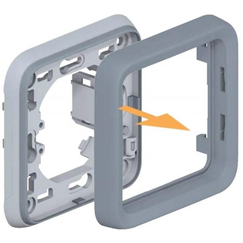 LEGRAND Plexo Interrupteur Va-et-Vient Étanche IP55 Beige - Résistance Chocs IK08, Installation Encastrée