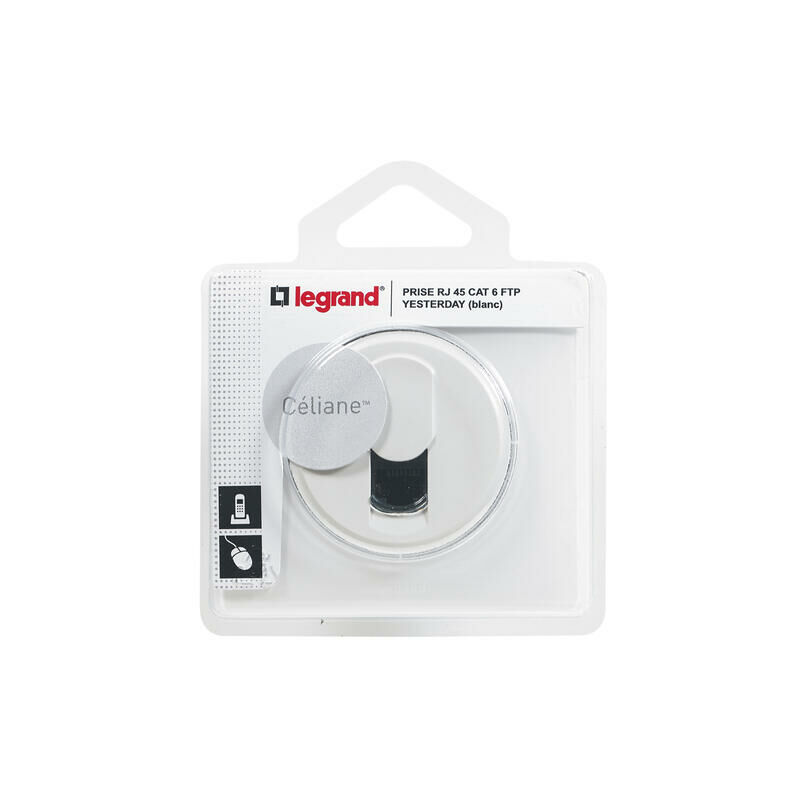 Celiane Prise RJ45 blanche complète