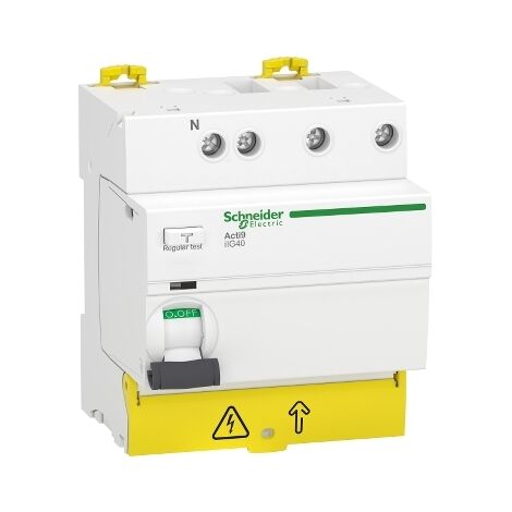 Schneider Electric Acti9 IIG40 – Interrupteur Différentiel 1P+N 25A 30mA Type AC, Tête De Groupe, Rail DIN