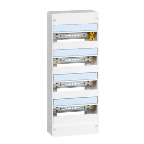Legrand – Coffret électrique nu 4 rangées 52 modules – Installation en saillie – IP30 IK05 – Compatible goulottes GTL et mur