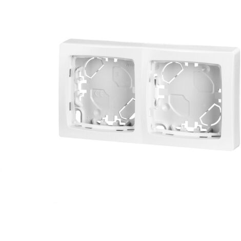 Legrand 086092 - Cadre saillie 2 postes appareillage saillie - blanc