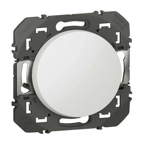 Legrand – Poussoir composable blanc – Montage encastré ou saillie – Compatible câbles jusqu'à 2,5 mm² – 600004