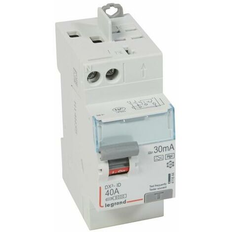 Interrupteurs différentiels bipolaire vis/auto Legrand - 40A / 30mA / Type F - 411644