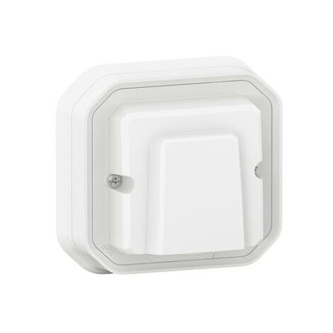 Sortie de câble étanche avec serre câbles Ø5mm à 13mm Plexo 16A 250V IP55 livrée complète fixation en encastré - blanc