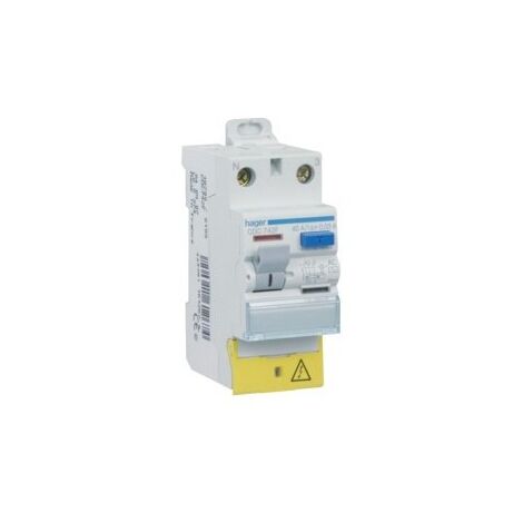 Interrupteur différentiel 2P 63A 30mA AC à bornes décalées
