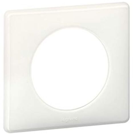 Legrand – Plaque céliane 68608 2x2 postes – Finition laquée blanche – Montage horizontal ou vertical – Compatible avec support universel
