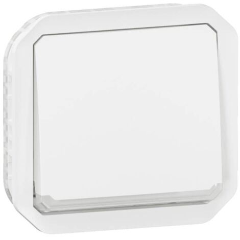 Interrupteur ou va-et-vient témoin 10AX 250V Plexo composable blanc LEGRAND 069612L (1/3)
