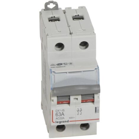 Interrupteur sectionneur bipolaire DX³ IS - 63A - 406441 - Legrand