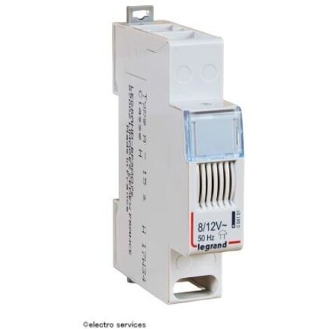 Legrand – Sonnerie modulaire 8V à 12V – Puissance 4/5 VA – Volume 84 dB – Installation dans coffret électrique – Raccordement par bornes à vis