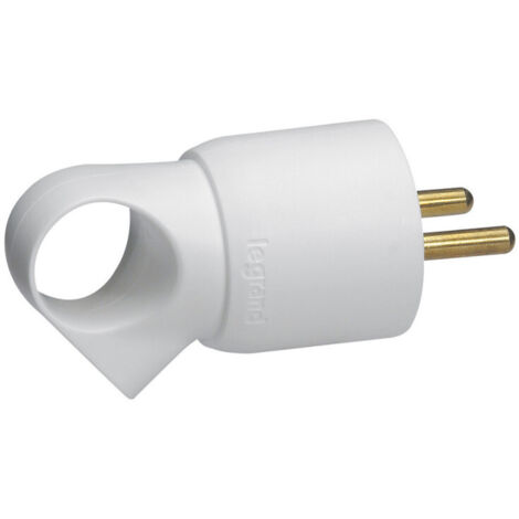 Fiche plastique 2P+T 16A à anneau blanc LEGRAND 050420 (1/4)