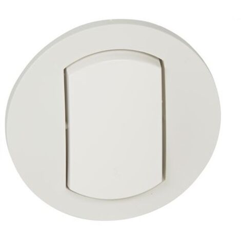Legrand 067801 - Enjoliveur Céliane - IP44 - Blanc - pour commandes d'éclairage simple