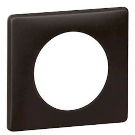 Plaque Legrand Céliane 1 poste finition poudré basalte – Plastique sans halogène – Montage horizontal/vertical – 66741 (1/4)