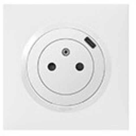 Prise de courant 2P+T 16A + chargeur USB Type C - Dooxie - Blanc - Legrand (1/4)