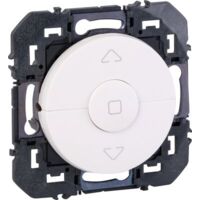 Legrand – Commande de volets roulants – Pièce détachée pour motorisation – Finition blanche – 3 positions : montée, descente, stop