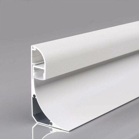 Kit Canale porta Led Alluminio copertura satinata L=2m Prezzo alla stanga