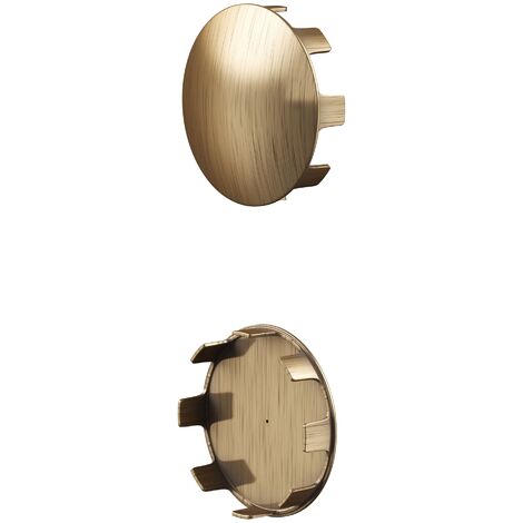 Rothley Antique Brass Stair Handrail Shallow Cap 2 Pack (1/2)