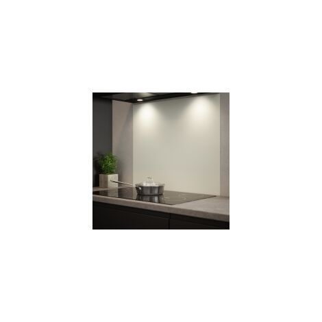 Matt White Glass Kitchen Splashback 900mm x 750mm (1/2)