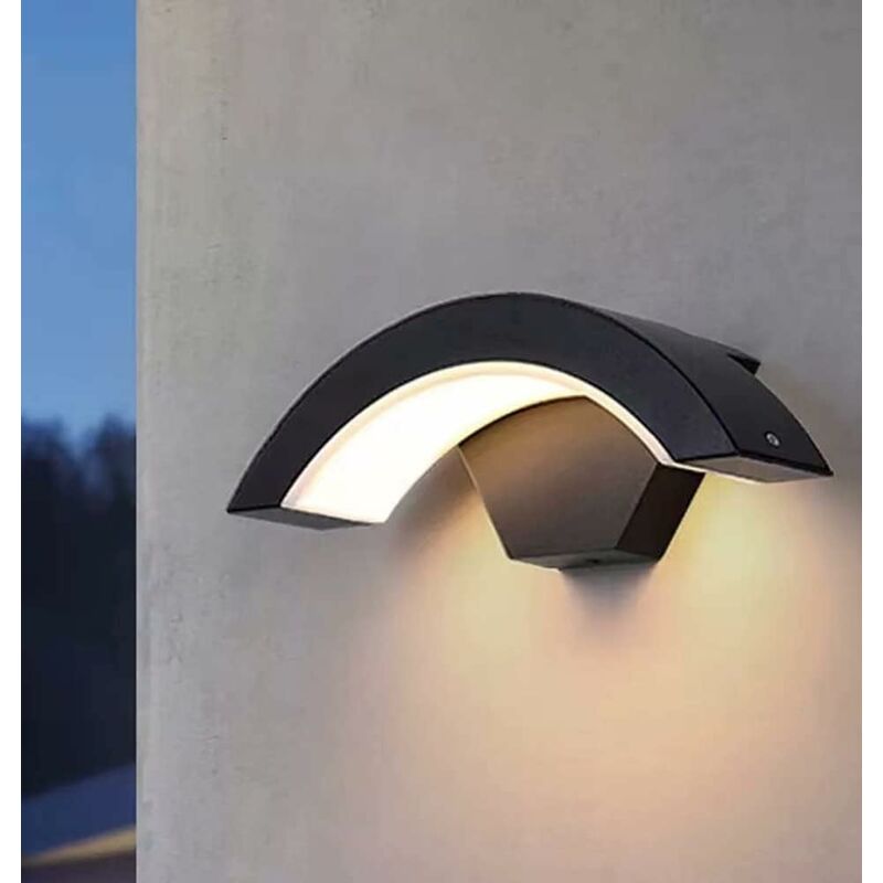 Applique Murale Interieur, Moderne LED Applique 10W, Blanc Chaud 3000K,  Hauteur 31cm, Forme de Flamme, Acrylique, Mural Veilleuse, pour le Salon  Couloir Chambre à Coucher, 220V IP20 : : Luminaires et Éclairage