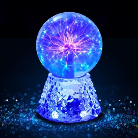 Veilleuse Boule de Cristal 3D pour Enfants Boule de Verre Lampe de