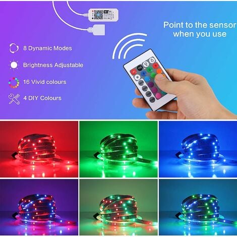 Goeco - Ruban LED WiFi 10M Bande LED APP, LED chambre Synchronisation avec  la Musique, Lumière LED multicolore avec télécommande pour Chambre,  Cuisine, TV, Fête - Ruban LED - Rue du Commerce