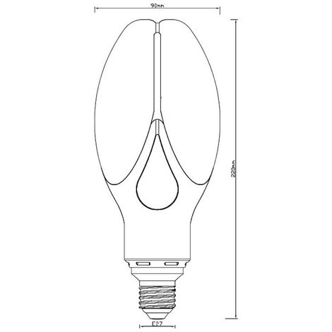 Lampada LED ED90 50W E27 - SIGMALED