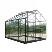 Serre de jardin en verre trempé SEKURIT 4 mm + Base - 5,8 m²