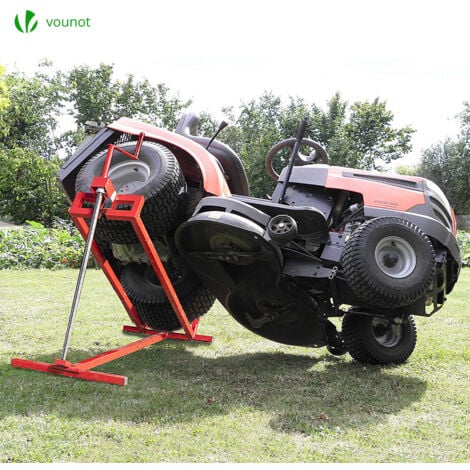 MASKO® Cric lève Tracteur Tondeuse 400 kg Dispositif de Levage pour Tondeuse  à Gazon autoportée Cric lève Tracteur Tondeuse Aide au Nettoyage Pont  élévateur : : Jardin