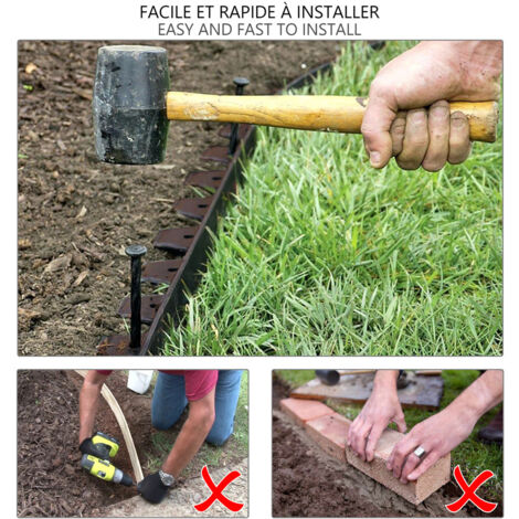 Bordure De Jardin Flexible Bordure Jardin Plastique 6cm X 1m | Bordures De Jardin | Bordure En Décoration Jardin
