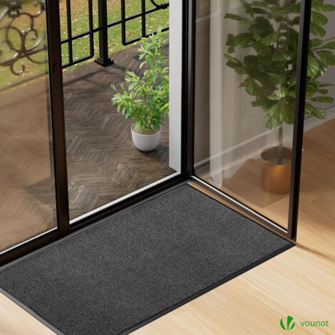 Tapis de porte paillasson 90x150 anthracite