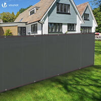 Brise-vue WOLTU 1.5x10m HDPE 150g/m² - Filet Ombrage 85% UV - Jardin Balcon Terrasse Anthracite