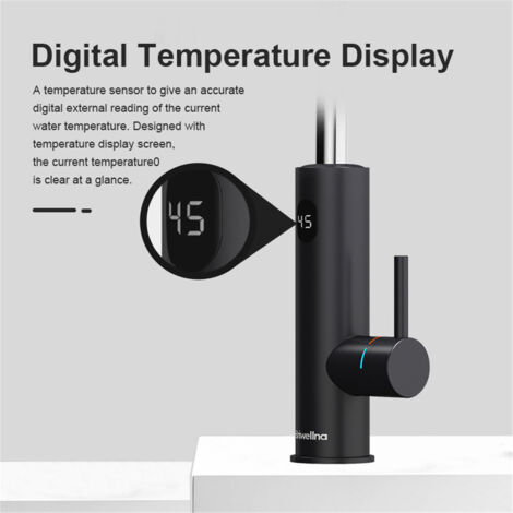 Robinet Instantané LED 360° Homtas - Chauffage électrique 3000W Pour évier Cuisine - Neuf