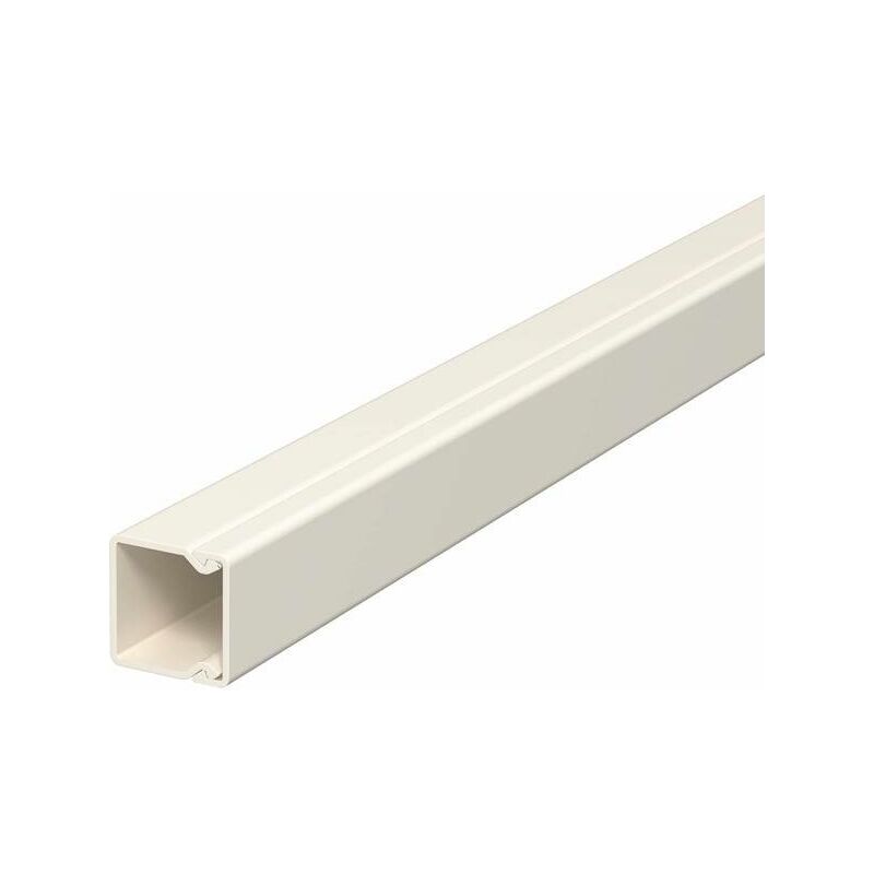 8 m Canalina Passacavi Muro Calpestabile, 40 x 10 mm Bianco