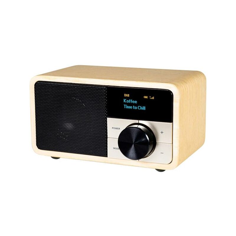 Kathrein - Mini Radio da Tavolo con Display OLED e DAB+ / FM DAB+