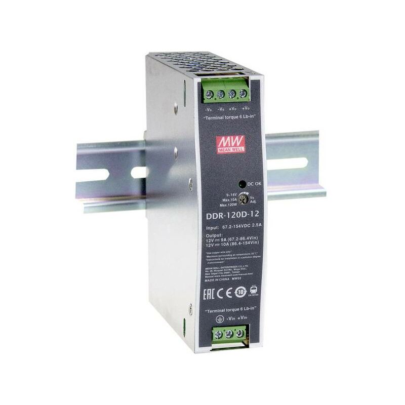 Mean Well DDR-120C-48 Convertitore DC/DC per guida DIN 48 V/DC 2.5 A