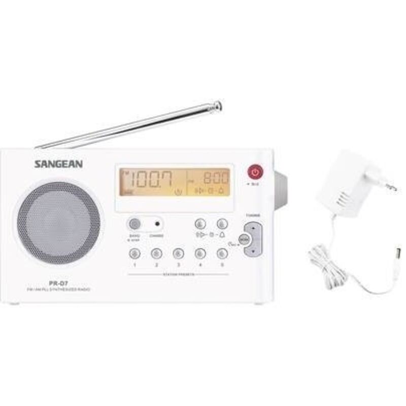 TOP CHARGEUR Adattatore Caricatore Alimentatore 12V Per Radio Portatile Digitale SANGEAN PR-D7, Spedizione Dalla Francia