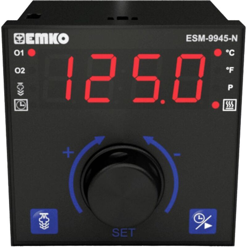 Régulateur De Température Emko ESD-9950-N - Plage -200 à 1700°C, 2 Points, Modes P, PI, PD, PID