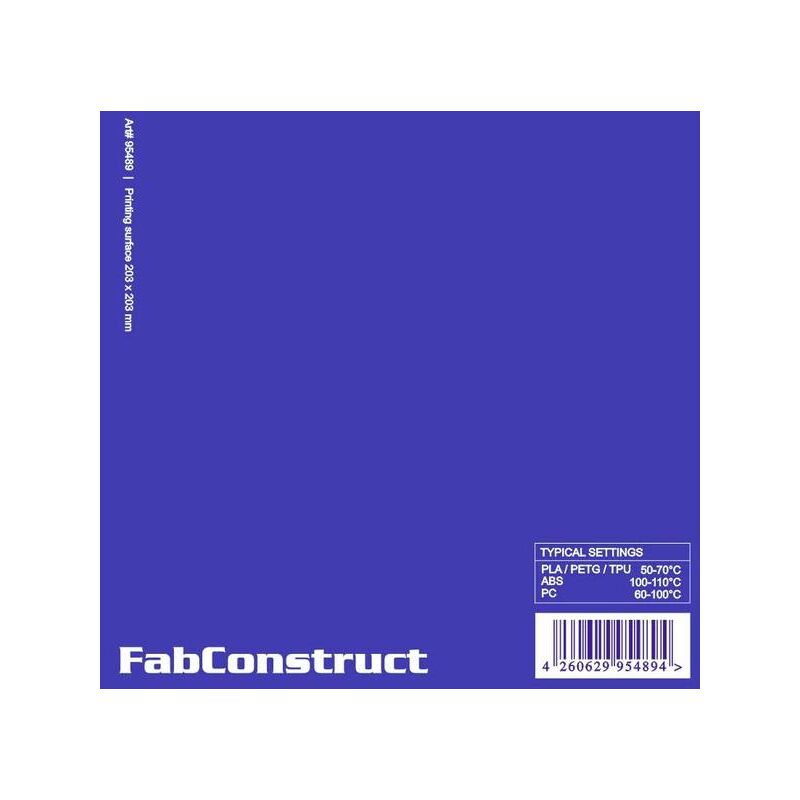 FabConstruct surface 203 x 203 mm build surface 95489