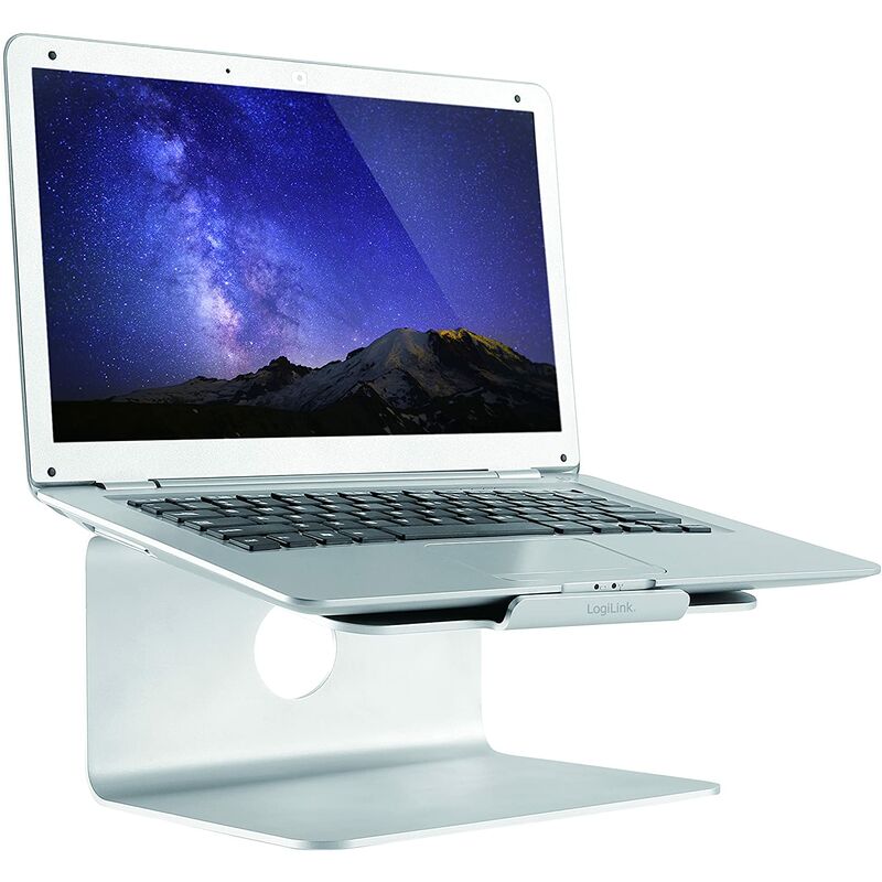Base Girevole 360° Antiscivolo per Monitor Tablet Laptop in Alluminio