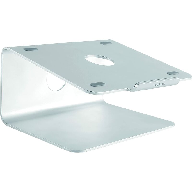 LOGILINK Supporto per Notebook in Alluminio Base Girevole Silver