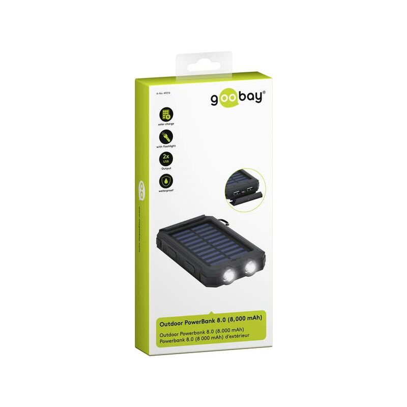 Powerbank a energia solare ALATA - 8000 mAh