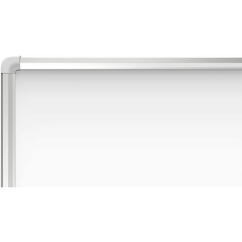 Relaxdays Lavagna Magnetica con Cavalletto, Whiteboard Girevole a 360°,  Scrivibile su Entrambi i Lati, 90x120 cm, Bianca