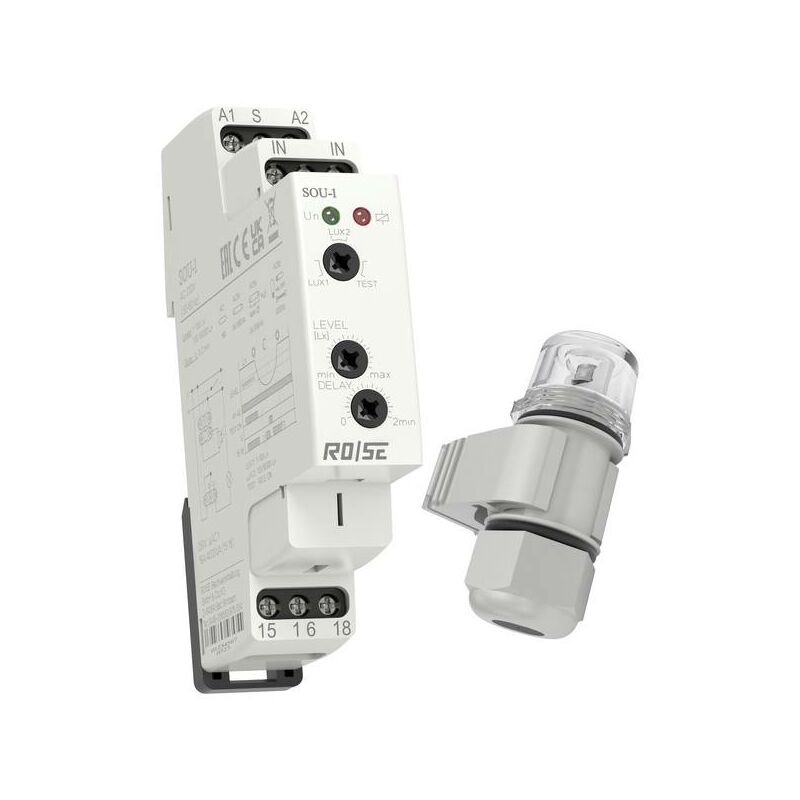 Rose LM Interruttore crepuscolare 1 pz. SOU-1/UNI Sensibilità alla luce ...