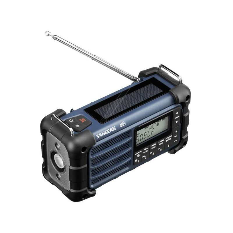 Sangean MMR-99 Radio portatile DAB+, DAB, FM DAB+, FM, Bluetooth Pannello  solare, antispruzzo , antipolvere Blu