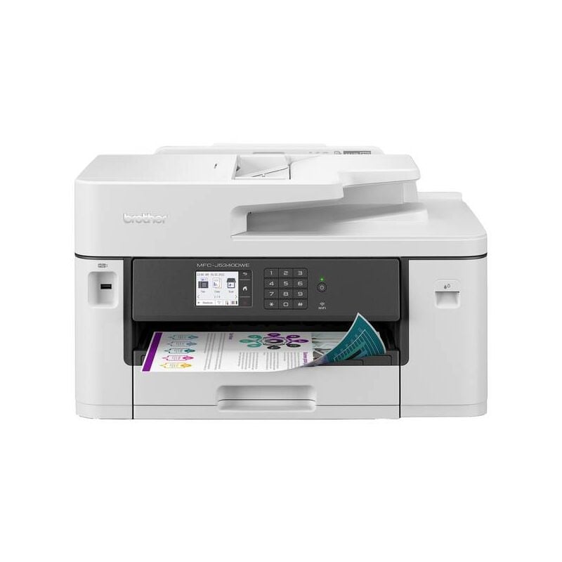 Brother MFCJ5340DWE Stampante multifunzione a getto dinchiostro a colori A4  Stampante, scanner, fotocopiatrice, fax ADF