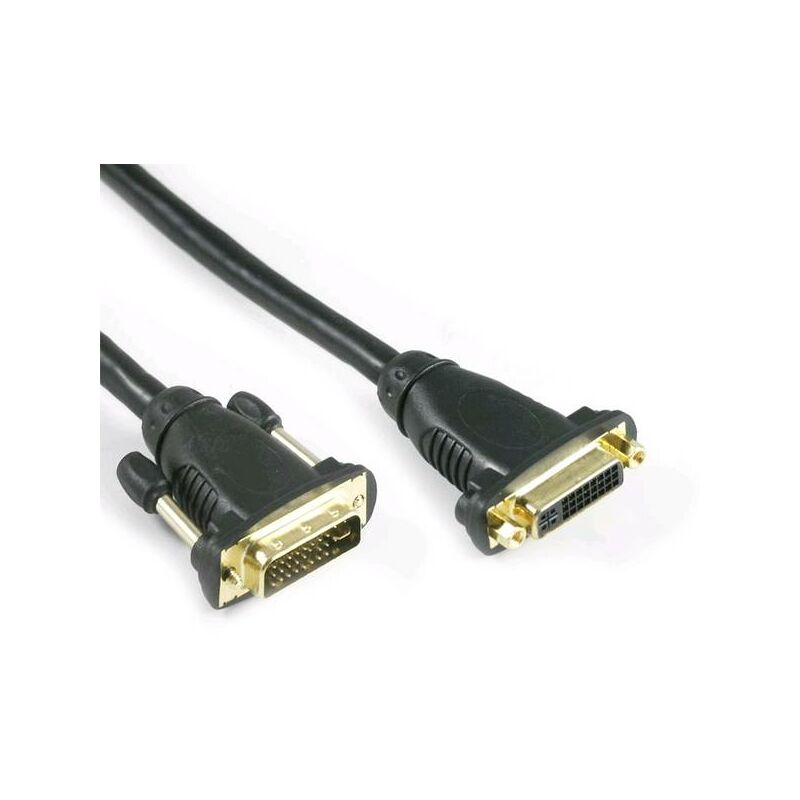 Vhbw Cavo di prolunga Ethernet LAN Cat6 con connettore RJ45 maschio femmina  da 1m compatibile con montaggio a pannello nero